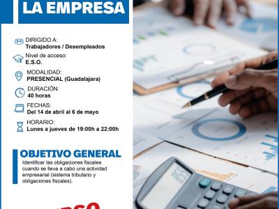 Abiertas las inscripciones para el curso gratuito de gesti�n fiscal de la empresa de CEOE-CEPYME Guadalajara