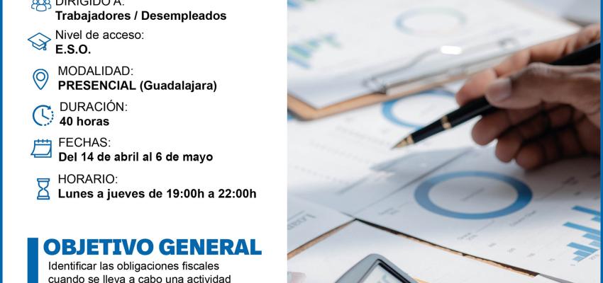 Abiertas las inscripciones para el curso gratuito de gesti�n fiscal de la empresa de CEOE-CEPYME Guadalajara