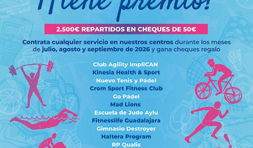 La Asociaci�n provincial de Empresarios de Servicios de la Actividad F�sica y el Deporte de Guadalajara lanza su campa�a El deporte en verano tiene premio, de la mano de Impulsa Guadalajara