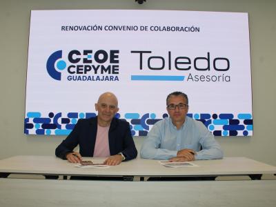 CEOE-CEPYME Guadalajara y Asesor�a Toledo renuevan su alianza para impulsar el asesoramiento empresarial y la transformaci�n digital de las pymes