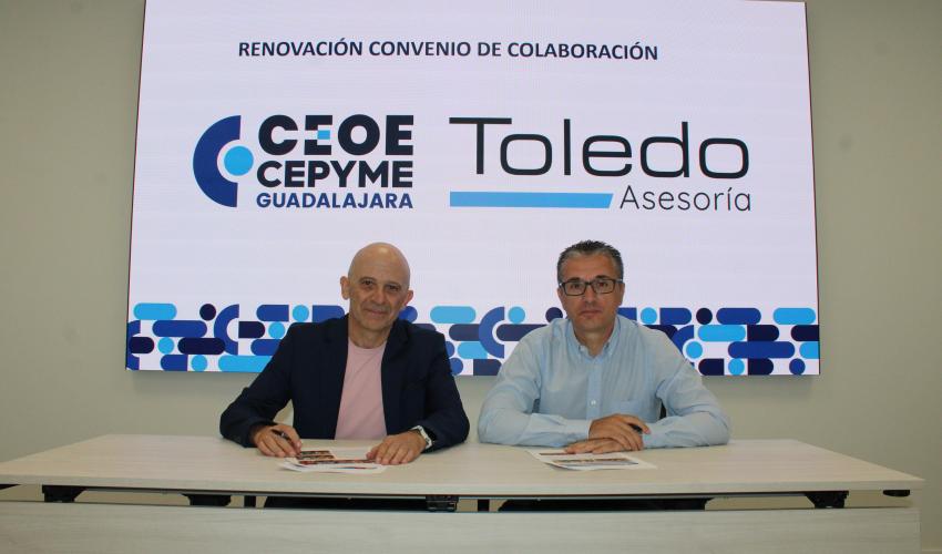 CEOE-CEPYME Guadalajara y Asesor�a Toledo renuevan su alianza para impulsar el asesoramiento empresarial y la transformaci�n digital de las pymes