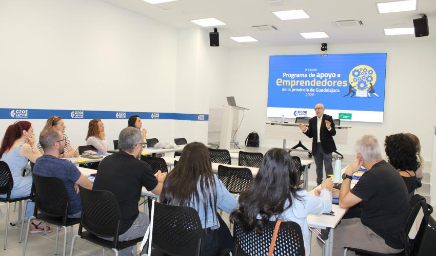El Programa de Apoyo a Emprendedores de la provincia de Guadalajara de CEOE y Diputaci�n comienza su parte formativa con un taller basado en el Take action