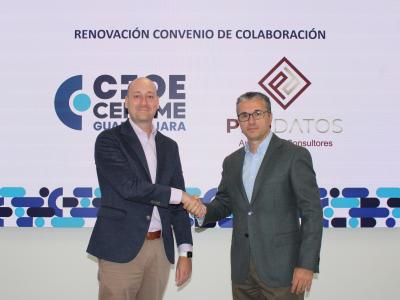 CEOE-CEPYME Guadalajara y PRODATOS renuevan su convenio para ayudar a pymes y aut�nomos a proteger los datos de sus clientes y trabajadores