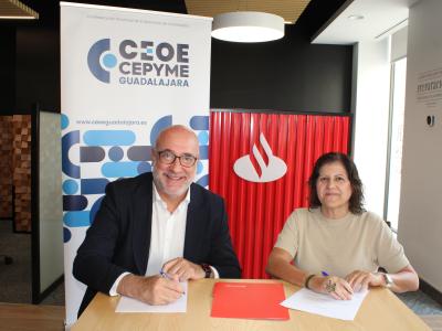 Banco Santander y CEOE-CEPYME Guadalajara refuerzan su colaboraci�n para apoyar a empresas y aut�nomos
