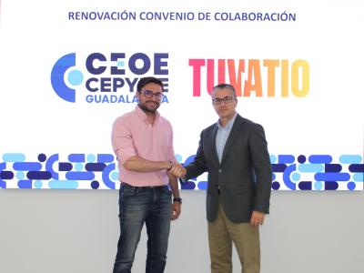 CEOE-CEPYME Guadalajara y Tuvatio renuevan su convenio de colaboraci�n para fomentar el ahorro y la eficiencia energ�tica