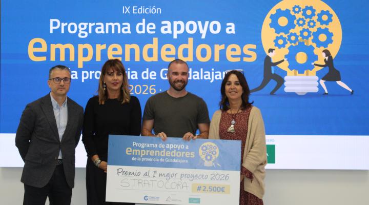 Stratocora, gana la novena edici�n del Programa de Apoyo a Emprendedores de la provincia de  CEOE-CEPYME Guadalajara y la Diputaci�n provincial