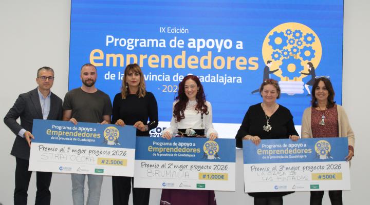 Stratocora, gana la novena edici�n del Programa de Apoyo a Emprendedores de la provincia de  CEOE-CEPYME Guadalajara y la Diputaci�n provincial