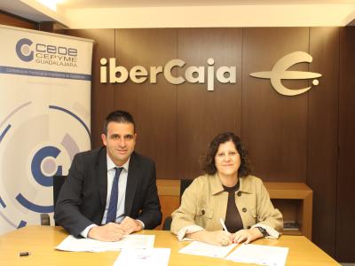 Ibercaja y CEOE-CEPYME Guadalajara refuerzan su alianza para apoyar a empresas y aut�nomos de la provincia
