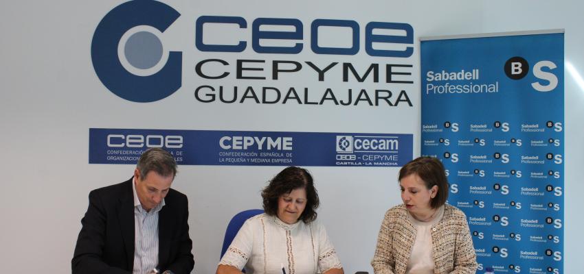 CEOE-CEPYME Guadalajara y Banco Sabadell refuerzan su colaboraci�n para impulsar la competitividad de las empresas de la provincia