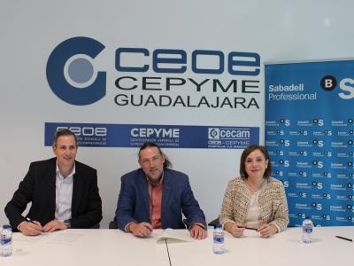 La Asociaci�n provincial de Empresas de Limpieza de Guadalajara y Banco Sabadell firman un convenio de colaboraci�n