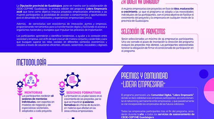 La Diputaci�n y CEOE-CEPYME Guadalajara ponen en marcha Lidera Empresaria