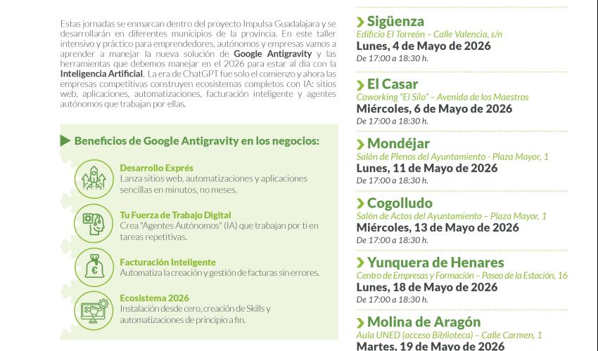 La Inteligencia Artificial llega a la provincia de la mano de Impulsa Guadalajara 