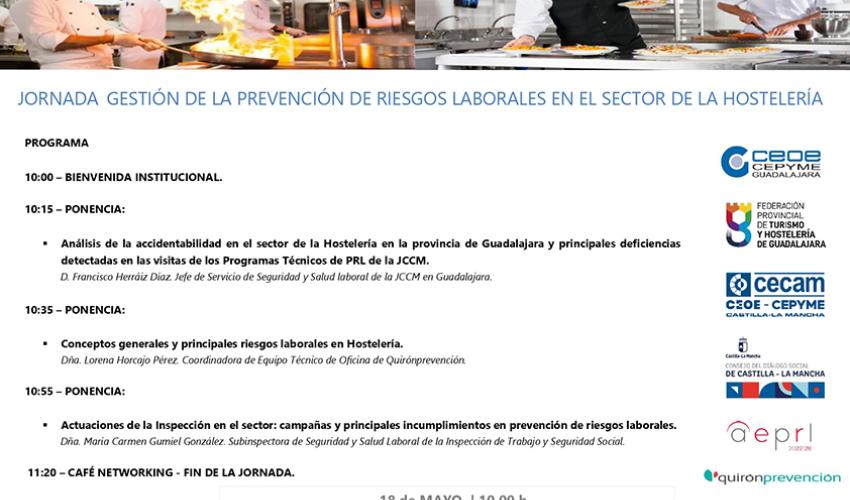 CEOE-CEPYME Guadalajara organiza una jornada basada en la gesti�n de la PRL en el sector de la hosteler�a
