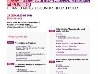 La Federaci�n provincial de Turismo y Hosteler�a de Guadalajara organiza una jornada formativa para ofrecer soluciones competitivas en eficiencia energ�tica para el sector