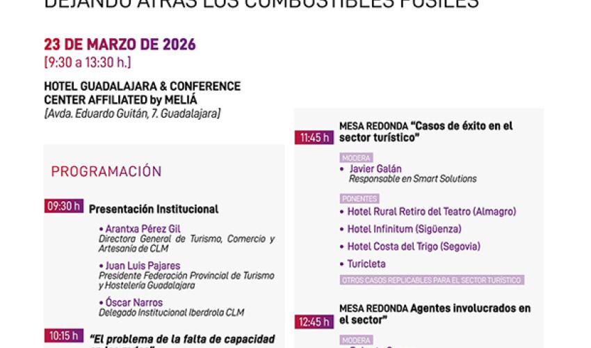 La Federaci�n provincial de Turismo y Hosteler�a de Guadalajara organiza una jornada formativa para ofrecer soluciones competitivas en eficiencia energ�tica para el sector