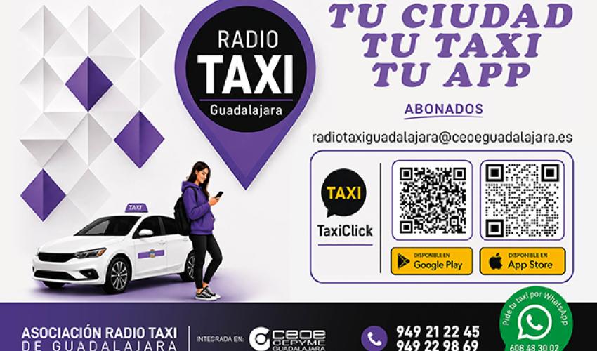 La Asociaci�n de Radio Taxi Guadalajara impulsa la modernizaci�n del servicio con la puesta en marcha de la contrataci�n a trav�s de APP y WhatsApp