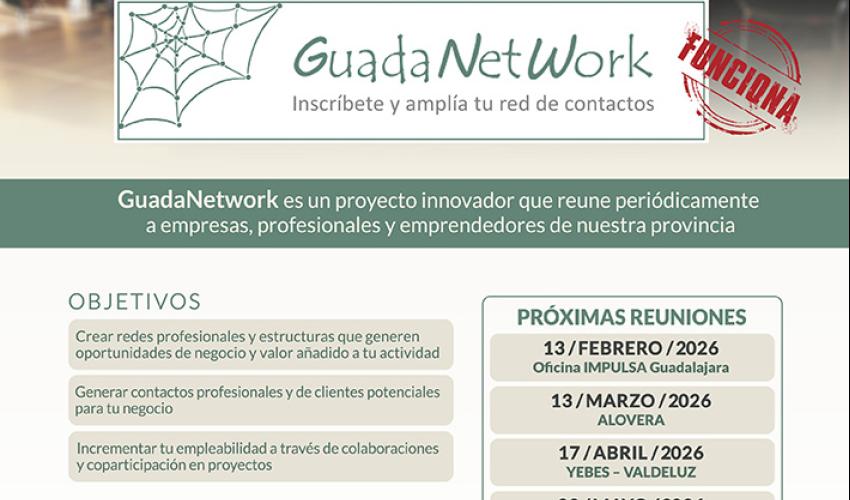 Vuelve GuadaNetWork con cinco nuevos encuentros para impulsar el networking empresarial en la provincia
