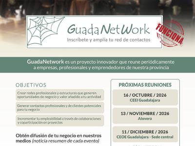 GuadaNetWork programa tres nuevos encuentros para el �ltimo trimestre de 2026, con el objetivo de seguir conectando empresas