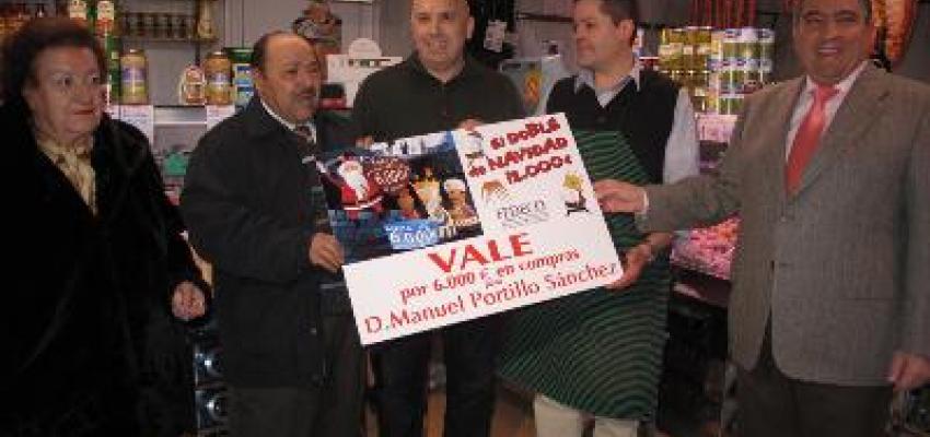 Manuel Portillo S�nchez se gasta los 6.000 euros del Doble de Navidad en 16 establecimientos