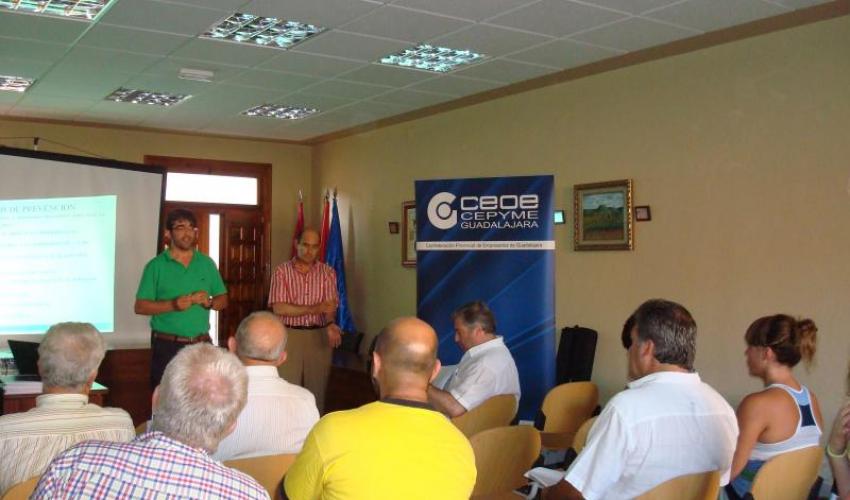 Los empresarios de Jadraque se forman en Prevenci�n de Riesgos Laborales
