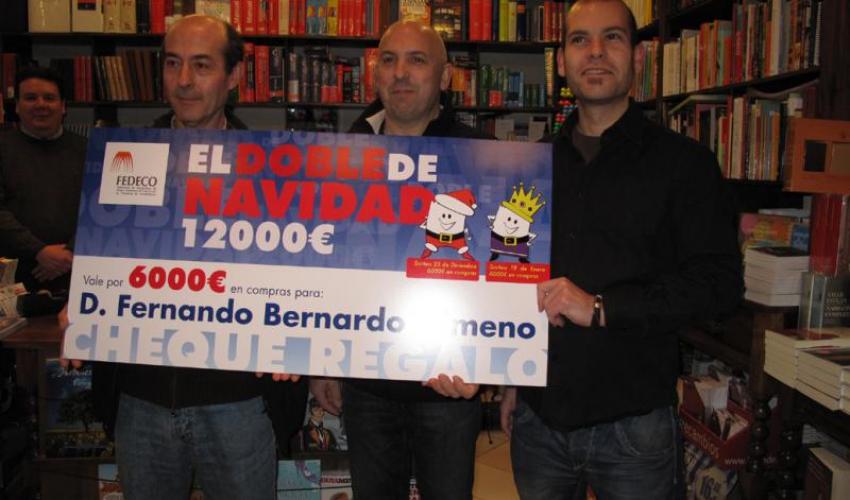 Fernando Bernado Gimeno se gasta los 6.000 euros del doble de navidad en 16 establecimientos