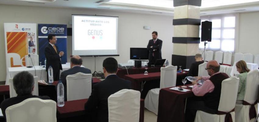 El Centro de Estudios Superiores Empresariales de CEOE-CEPYME Guadalajara ense�a a los empresarios c�mo hablar ante los medios de comunicaci�n