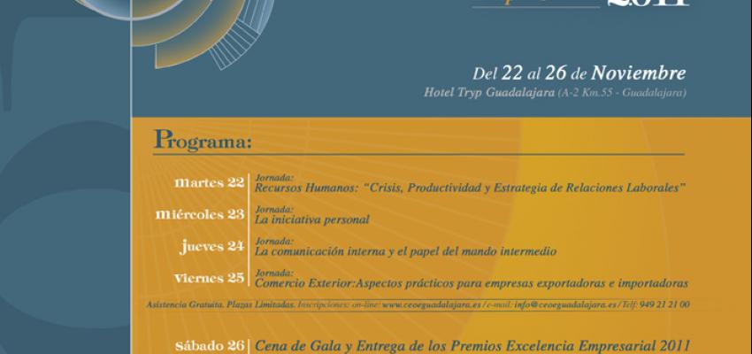 El martes 22 de noviembre comienza el 8� Congreso Empresarial de CEOE-CEPYME Guadalajara