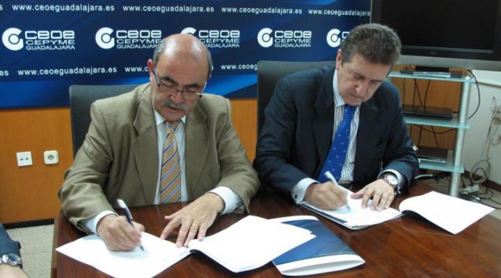 CEOE-CEPYME Guadalajara y el BBVA firman un convenio de colaboraci�n
