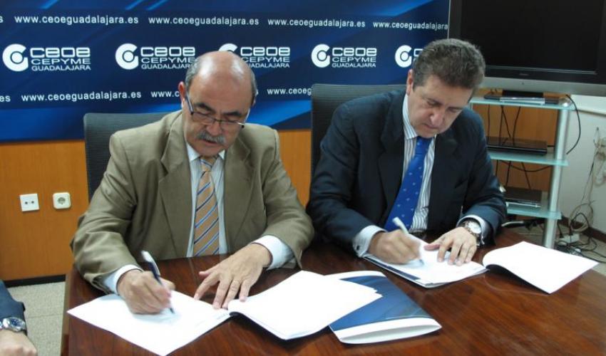 CEOE-CEPYME Guadalajara y el BBVA firman un convenio de colaboraci�n