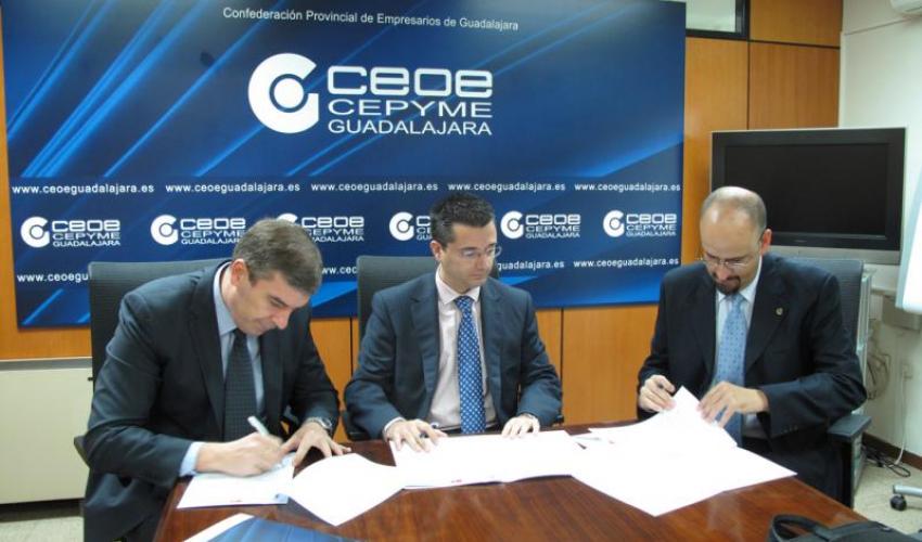 CEOE-CEPYME Guadalajara firma un convenio de colaboraci�n con �Dice y Binary