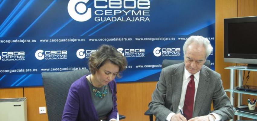 CEOE-CEPYME Guadalajara y la Sociedad de Prevenci�n de Ibermuturamur firman un convenio de colaboraci�n