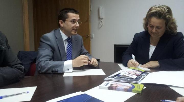 CEOE-CEPYME Guadalajara y el ayuntamiento de Alovera mantienen una reuni�n de trabajo