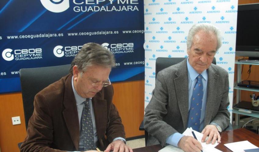 Asepeyo y CEOE-CEPYME Guadalajara firman un acuerdo de colaboraci�n