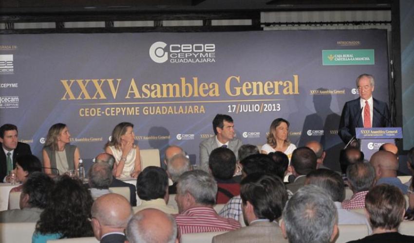 Clausurada la XXXV Asamblea General de CEOE-CEPYME Guadalajara