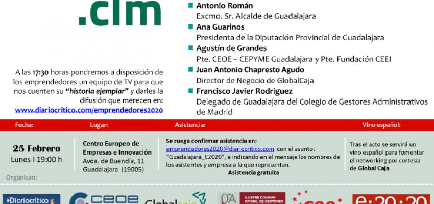 CEOE-CEPYME Guadalajara participa en Emprendedores 20.20