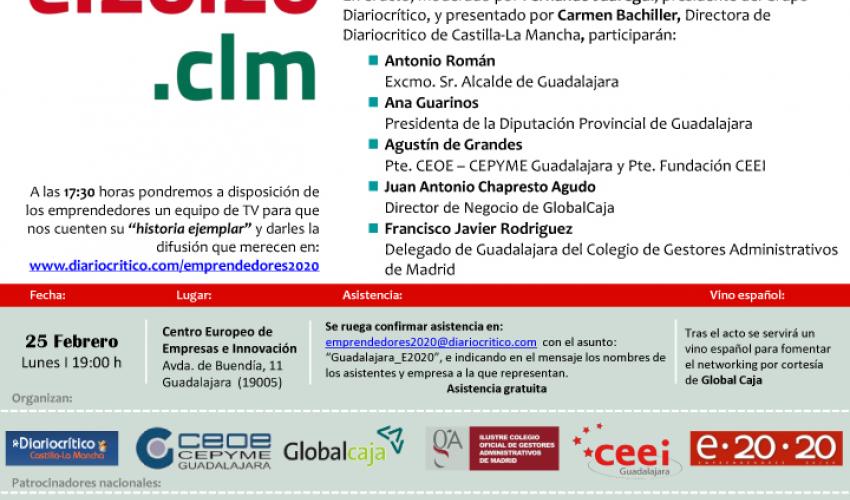 CEOE-CEPYME Guadalajara participa en Emprendedores 20.20