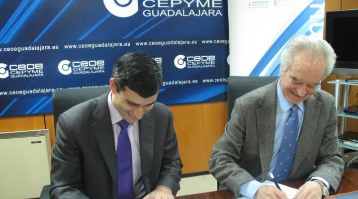 CEOE-CEPYME Guadalajara e Ibermutuamur firman un convenio de colaboraci�n