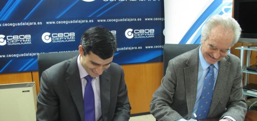 CEOE-CEPYME Guadalajara e Ibermutuamur firman un convenio de colaboraci�n