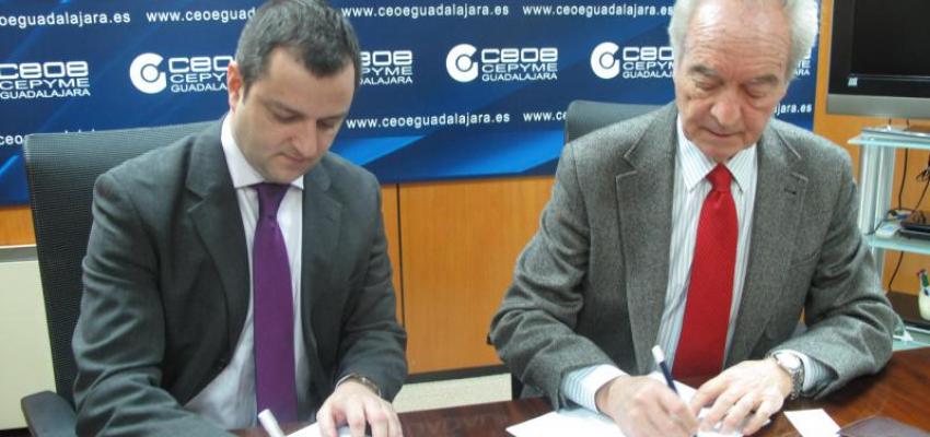 CEOE-CEPYME Guadalajara firma un convenio de colaboraci�n facilitar a sus asociados el estudio del ahorro de costes en su factura energ�tica