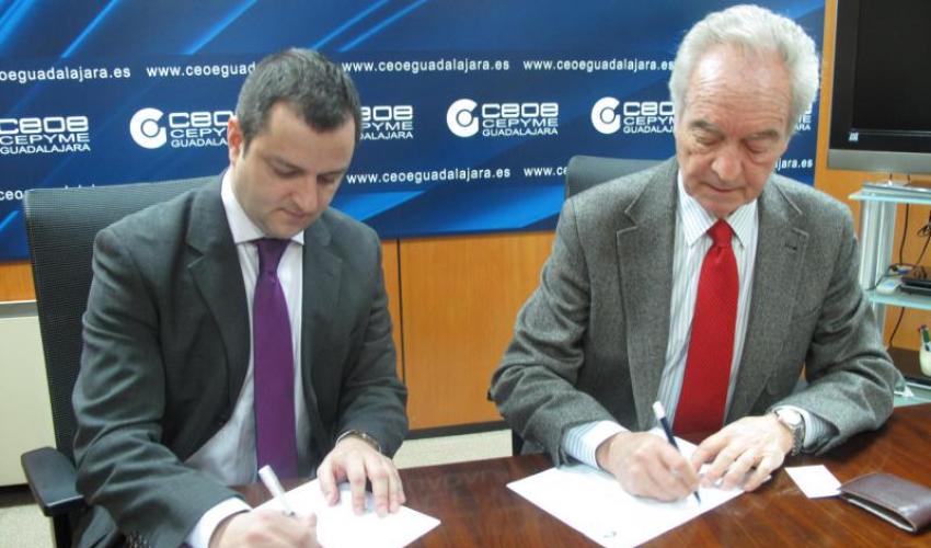CEOE-CEPYME Guadalajara firma un convenio de colaboraci�n facilitar a sus asociados el estudio del ahorro de costes en su factura energ�tica