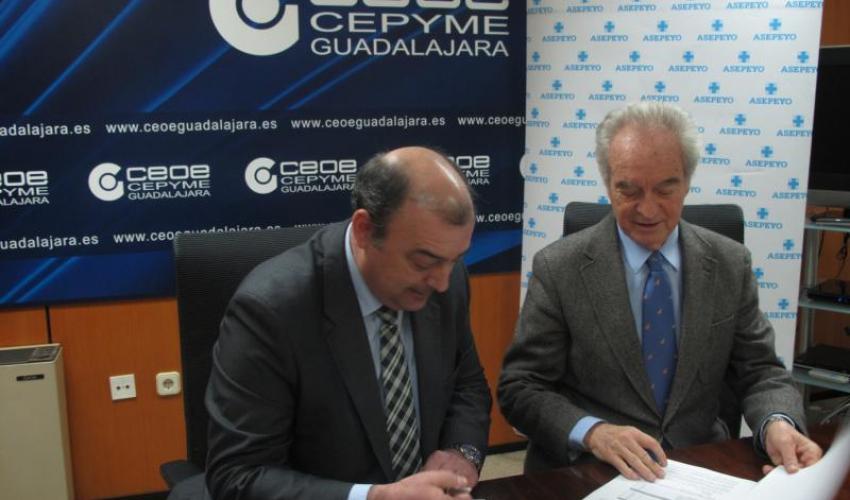 CEOE-CEPYME Guadalajara y la sociedad de prevenci�n de Asepeyo trabajar�n juntos por la seguridad y salud de los trabajadores