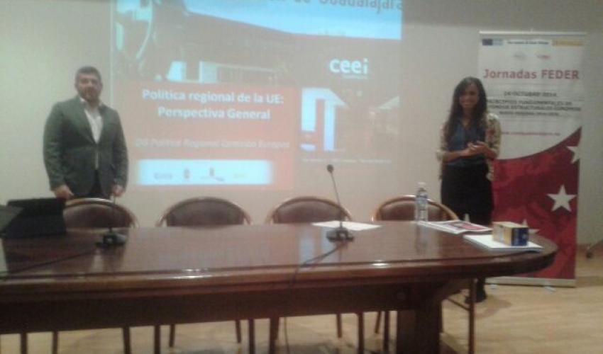 Los t�cnicos del CEEI de Guadalajara se trasladan hasta Trillo para explicar los fondos FEDER 