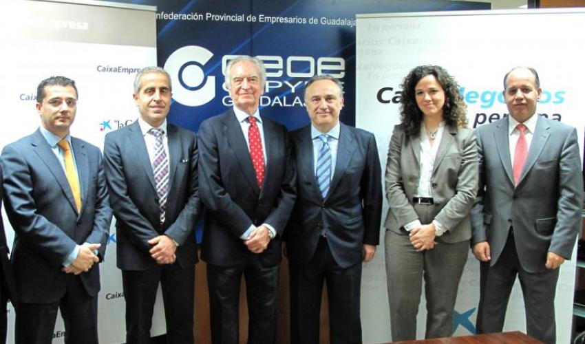 CaixaBank y CEOE-CEPYME Guadalajara potencian el sector empresarial en Guadalajara 