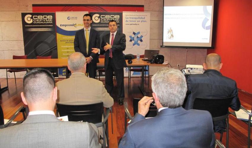 El programa Emprende+Mas de CEOE-CEPYME Guadalajara informa a los empresarios sobre la planificaci�n patrimonial