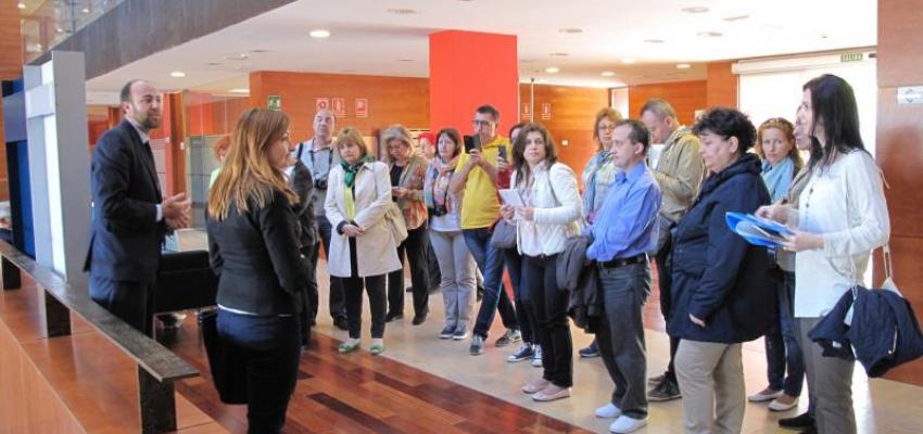 Un grupo de funcionarios del Servicio P�blico de Empleo de Ruman�a visitan el CEEI de Guadalajara y se les muestra c�mo funciona el departamento de formaci�n de CEOE-CEPYME Guadalajara