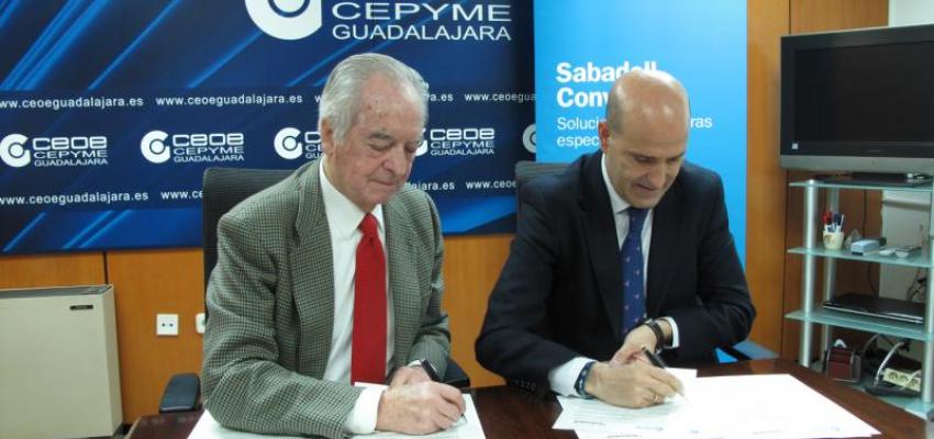 CEOE-CEPYME Guadalajara y Banco Sabadell firman un convenio de colaboraci�n