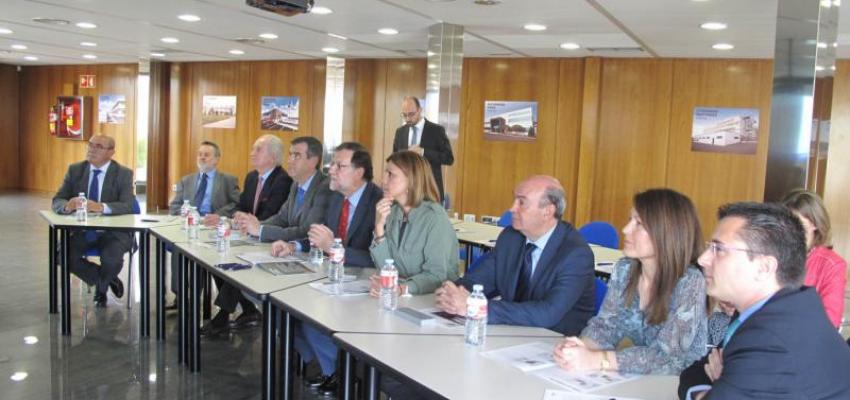 CEOE-CEPYME Guadalajara acompa�a al presidente del Gobierno en funciones, Mariano Rajoy, durante su visita a la empresa Witzenmann