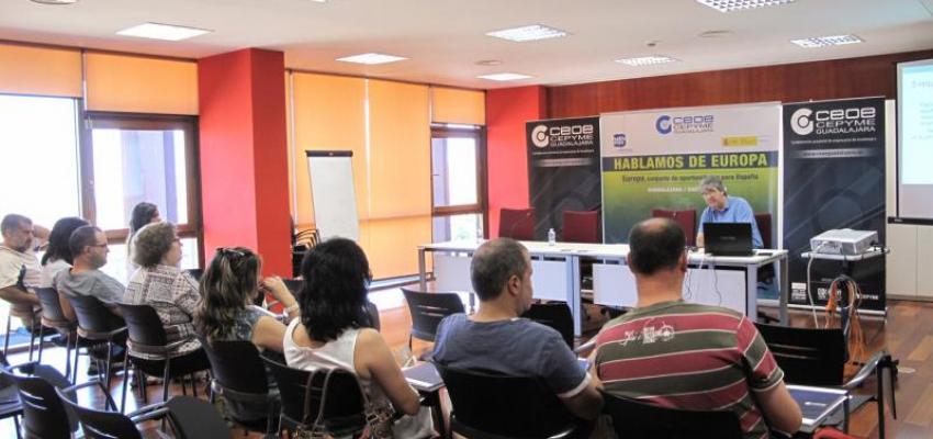 El crecimiento y consolidaci�n de las PYMES, a trav�s de instrumentos europeos, centra la primera de las jornadas de Hablemos de Europa de CEOE-CEPYME Guadalajara
