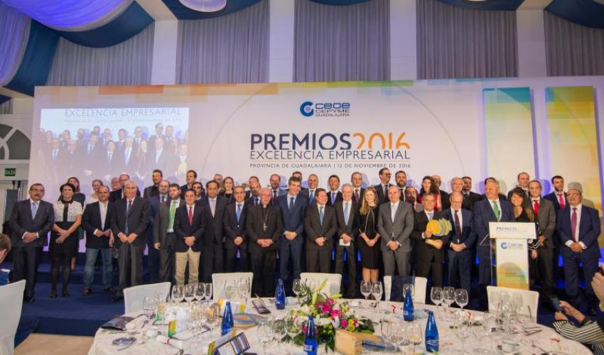 CEOE-CEPYME Guadalajara celebra con gran �xito su entrega de los Premios Excelencia Empresarial 2016