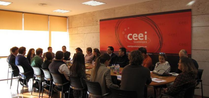 El CEEI de Guadalajara realiza un desayuno de trabajo con las empresas del centro